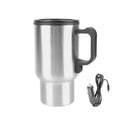 Vehicle Heating Cup Camping Travel Kettle Electric Heating Car Kettle Stainless Steel 12V/24V 300Ml Auto Accessories