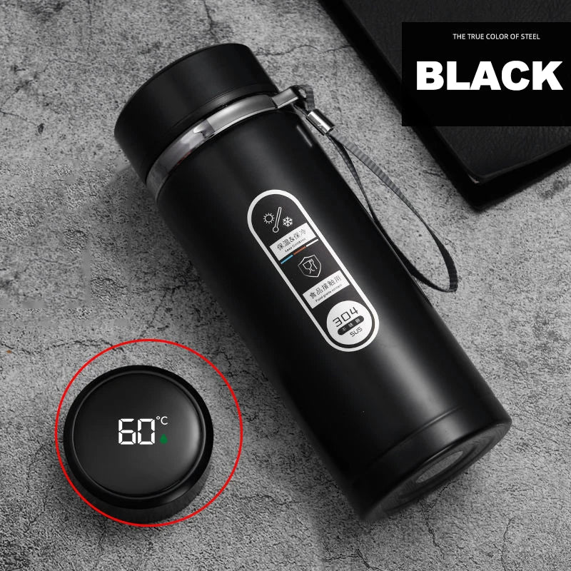 Stainless Steel Thermos Bottle LED Temperature Display 500ML- 1L Sus304 Vacuum Flask Portable Cup 2026 New