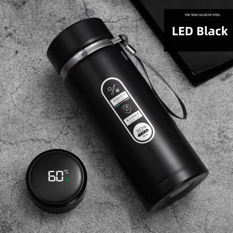 Stainless Steel Thermos Bottle LED Temperature Display 500ML- 1L Sus304 Vacuum Flask Portable Cup 2026 New